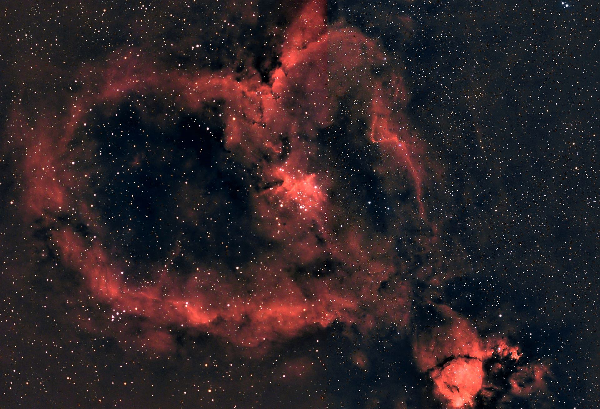 IC 1805 - Heart Nebula Mosaic HaRGB